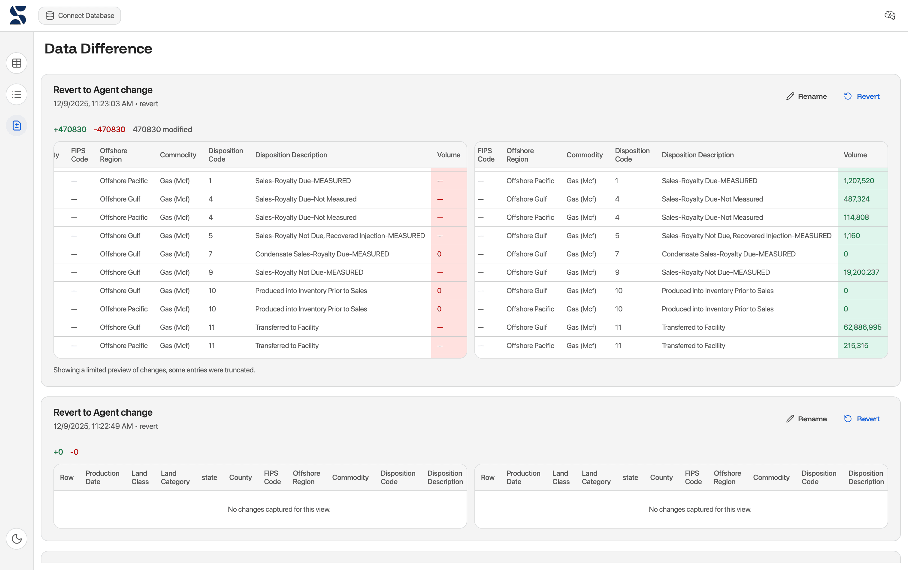 Different modes of operation